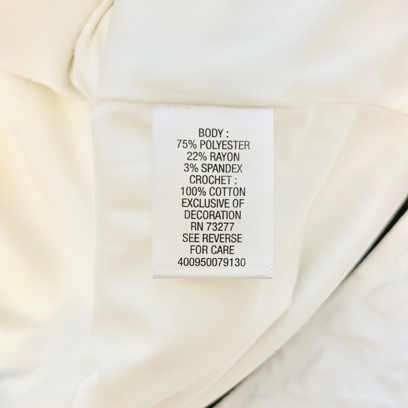 Elle Off white & black color blocked Midi Dress (2) - Picture 5 of 6